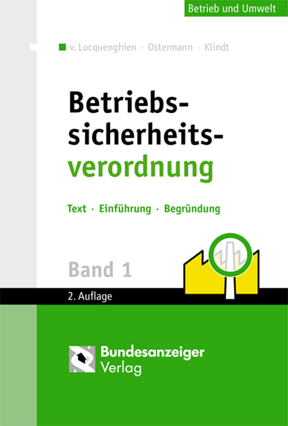 Taschenbuch zur neuen Betriebssicherheitsverordnung
